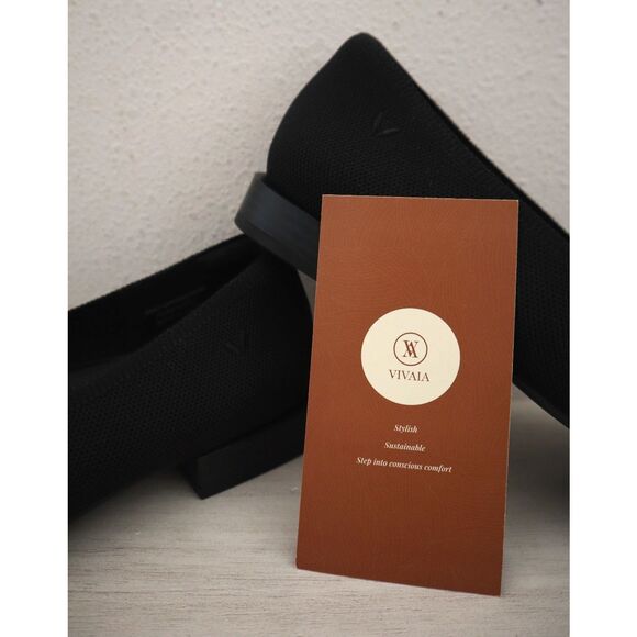 Vivaia Women's Sz EUR 41M US 9.5M Black Minnie Pro Square-Toe Heels - Picture 3 of 15